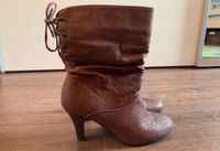 Absatz Stiefelette braun cognac Schleife h&m graceland Kreis Pinneberg - Barmstedt Vorschau