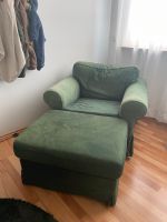 IKEA Ektorp Sessel und Hocker grün gefärbt Aachen - Aachen-Mitte Vorschau