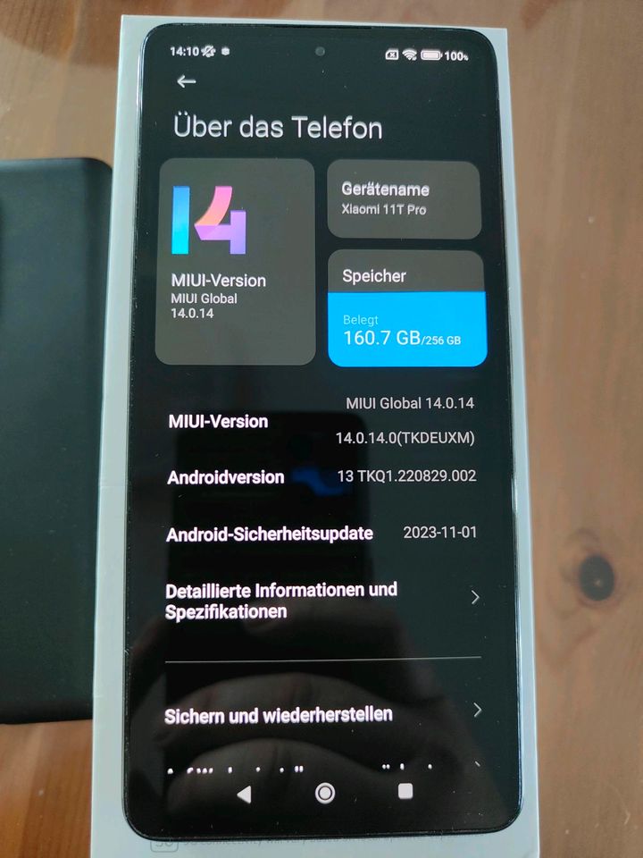 Xiaomi 11t pro 5G  Celestial blue 8/256 GB neuwertig in Büchenbeuren