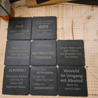 Bierdeckel  untersetzer aus schiferstein / geschenk Idee Baden-Württemberg - Heddesheim Vorschau