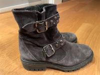 PAUL GREEN Stiefel Winterstiefel Wildleder grau mit Nieten Stuttgart - Stammheim Vorschau