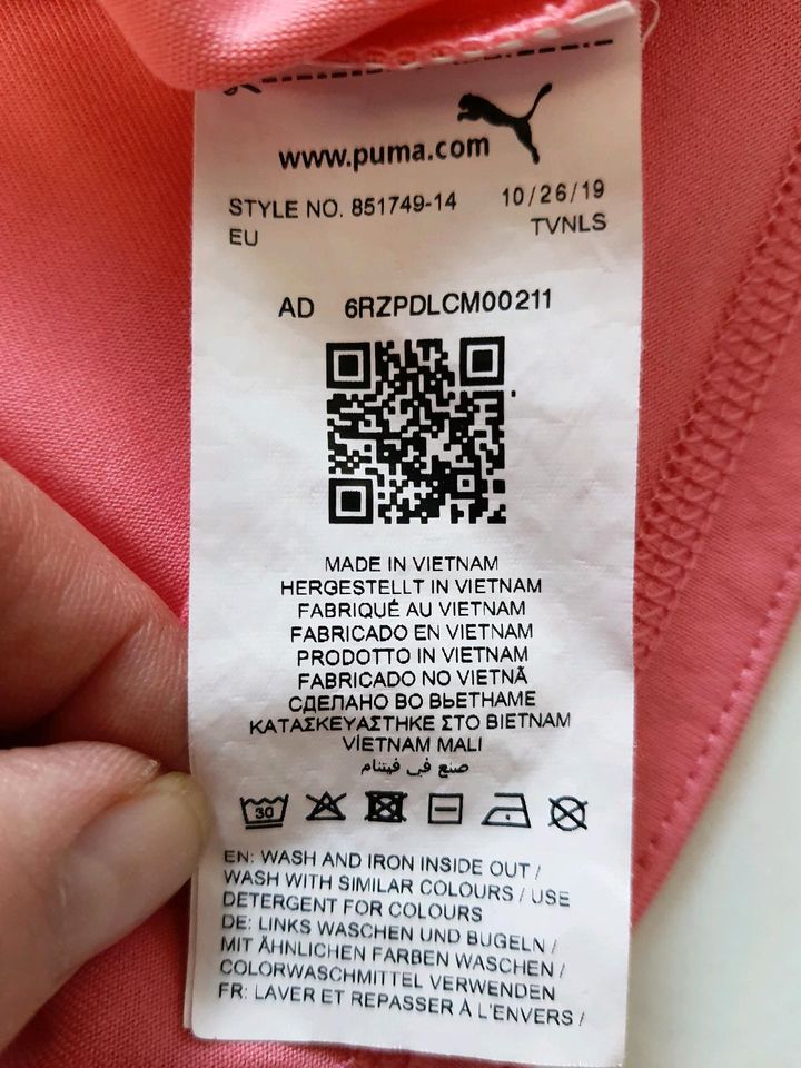 NEUWERT.❤️PUMA❤️Sport T-Shirt strech pink Mädchen Oberteil⭐️152⭐️ in Mülheim-Kärlich