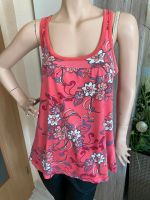 Edc Top Tanktop Sommershirt Longshirt Gr: M rot Geblümt Thüringen - Camburg Vorschau