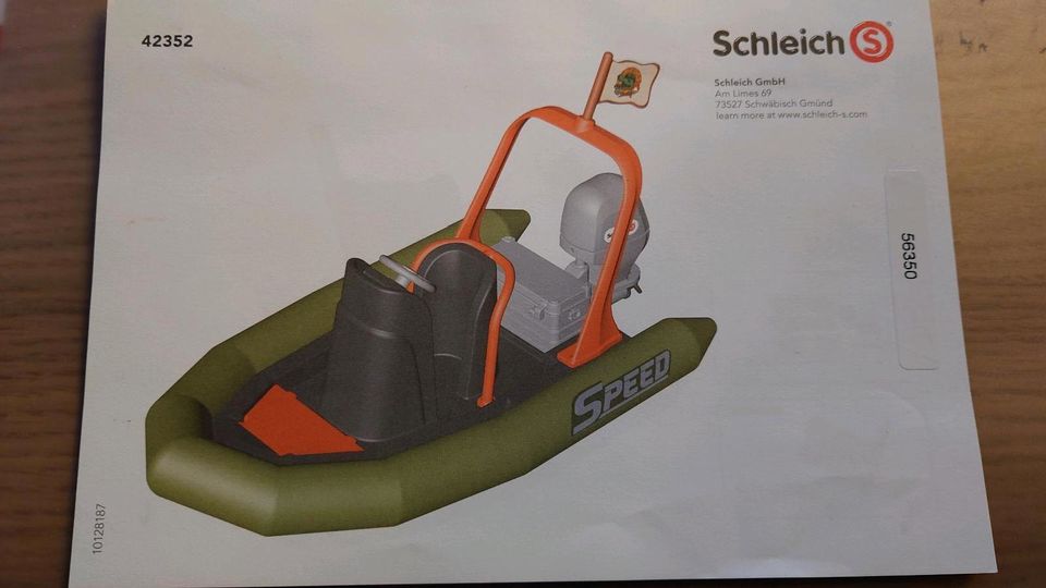 ♥ Schleich 42352 ♥ Wild Life ♥ Schlauchboot mit Ranger ♥ in OVP ♥ in Oberhaching