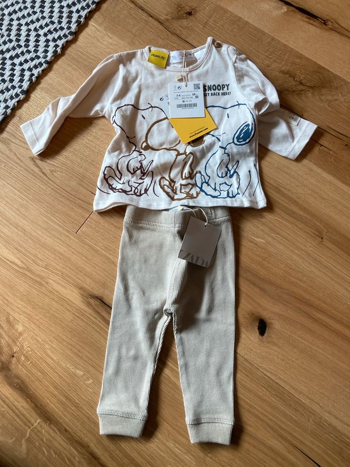 Set von Zara, Baby, neu, 68, peanuts Shirt in Waldkirch