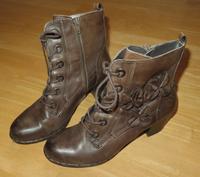 Stieflette Gr. 38 braun Leder Bugatti Stiefel gefüttert Damen Bayern - Rieden Vorschau
