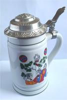 DDR GDR 1877 Ostalgie Bierkrug Bembel Humpen mit Zinndeckel 0,5 l Pankow - Prenzlauer Berg Vorschau
