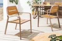 Outdoor Stuhl ORGANIC natur Kunststoff greige Aluminium stapelbar Gartenstuhl wetterfest Riess-Ambiente Kreis Pinneberg - Halstenbek Vorschau