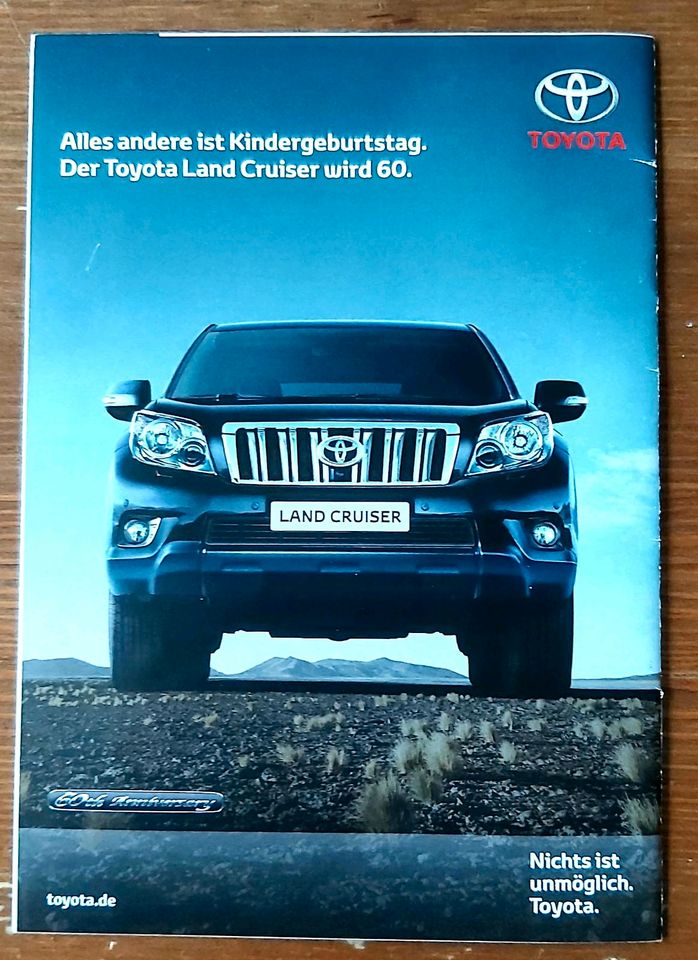 Prospekt Zeitschrift 60 Jahre Toyota Land Cruiser Auto Bild 2011 in Hildesheim