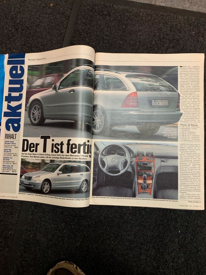 Auto Bild 8.12.2000 Audi Cabrio Mercedes VW Lupo Kia Ford in Hildesheim