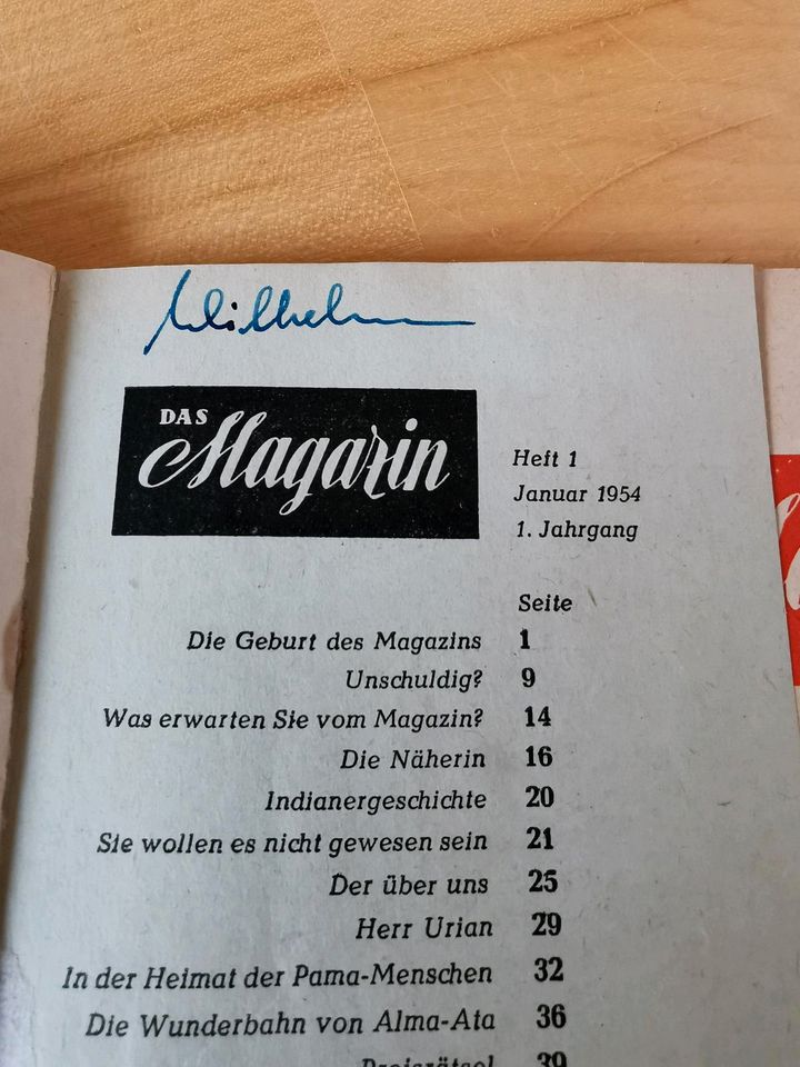 Das Magazin Heft 1 / 1954 vollständig DDR Januar Erstausgabe in Berlin
