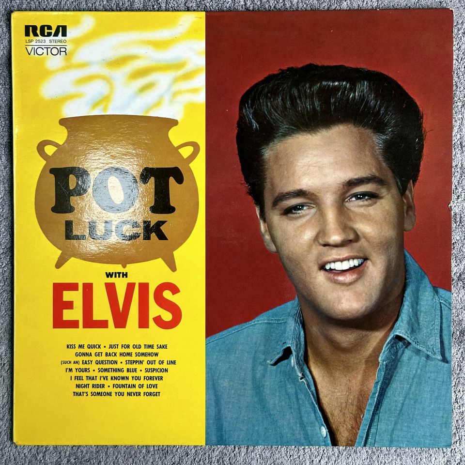 LP – ELVIS PRESLEY – POT LUCK in Hamburg