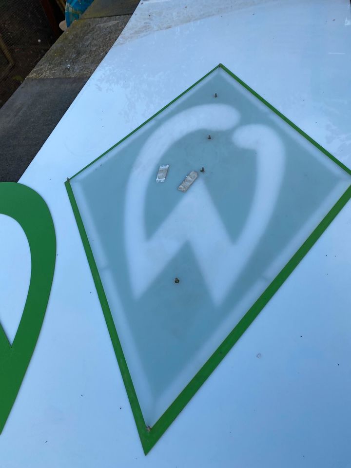 Werder Bremen Logo Wandschild, Einzelanfertigung in Beesten