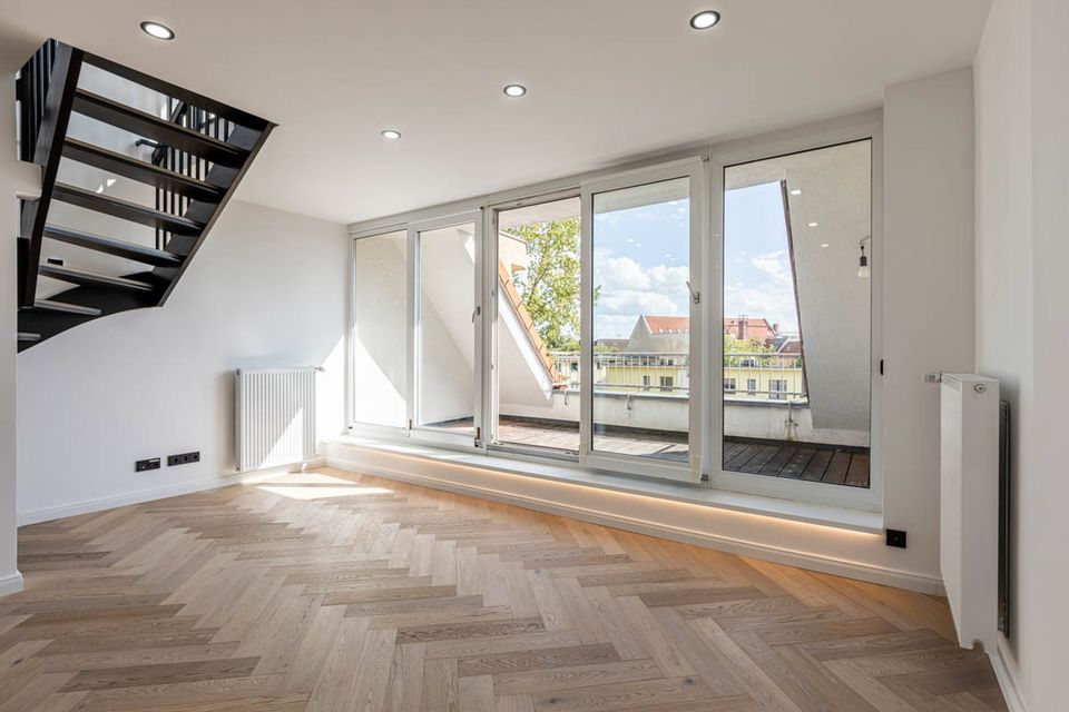 Dachgeschosswohnung, Erstbezug mit Südterrasse in Berlin