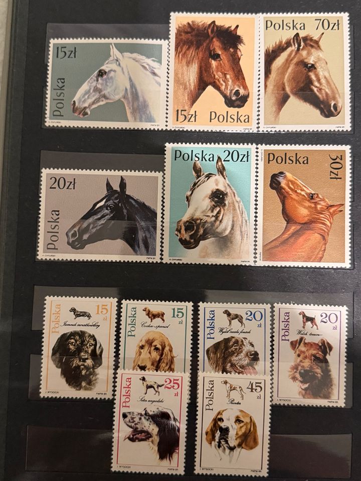 Alte Briefmarken Polen 70er 80er Jahre Polska Briefmarkensammlung in Aachen
