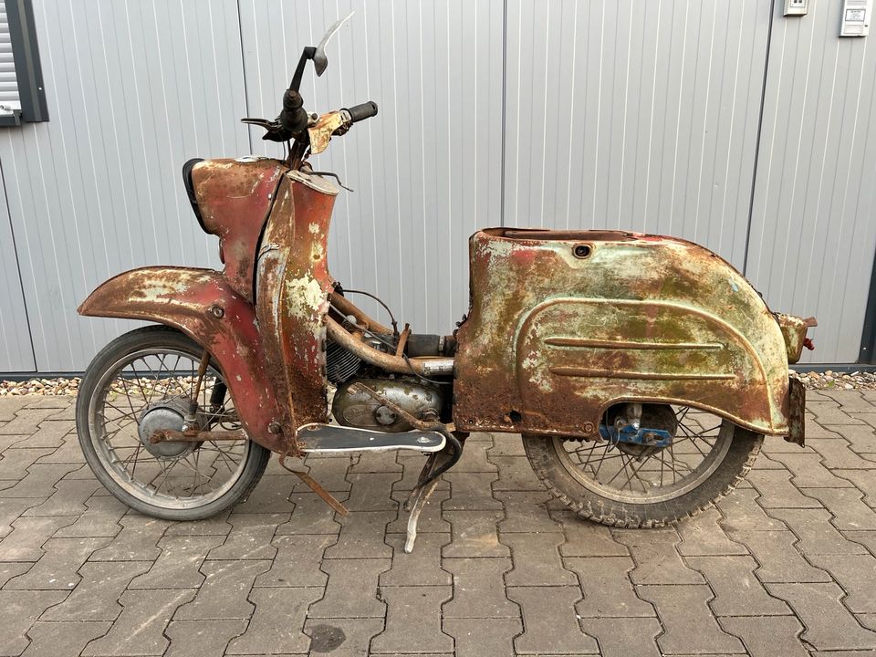 Simson Schwalbe KR51/1 KR51 1970 Moped Mofa Roller Rahmen in Osterweddingen