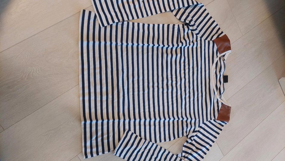 Gina Tricot Langarmshirt S gestreift blau weiß in Osnabrück