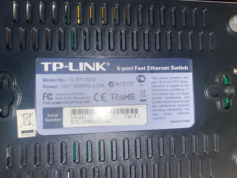 TP-Link TL-SF1005D 5 Port Switch mit Netzteil in Unterhaching