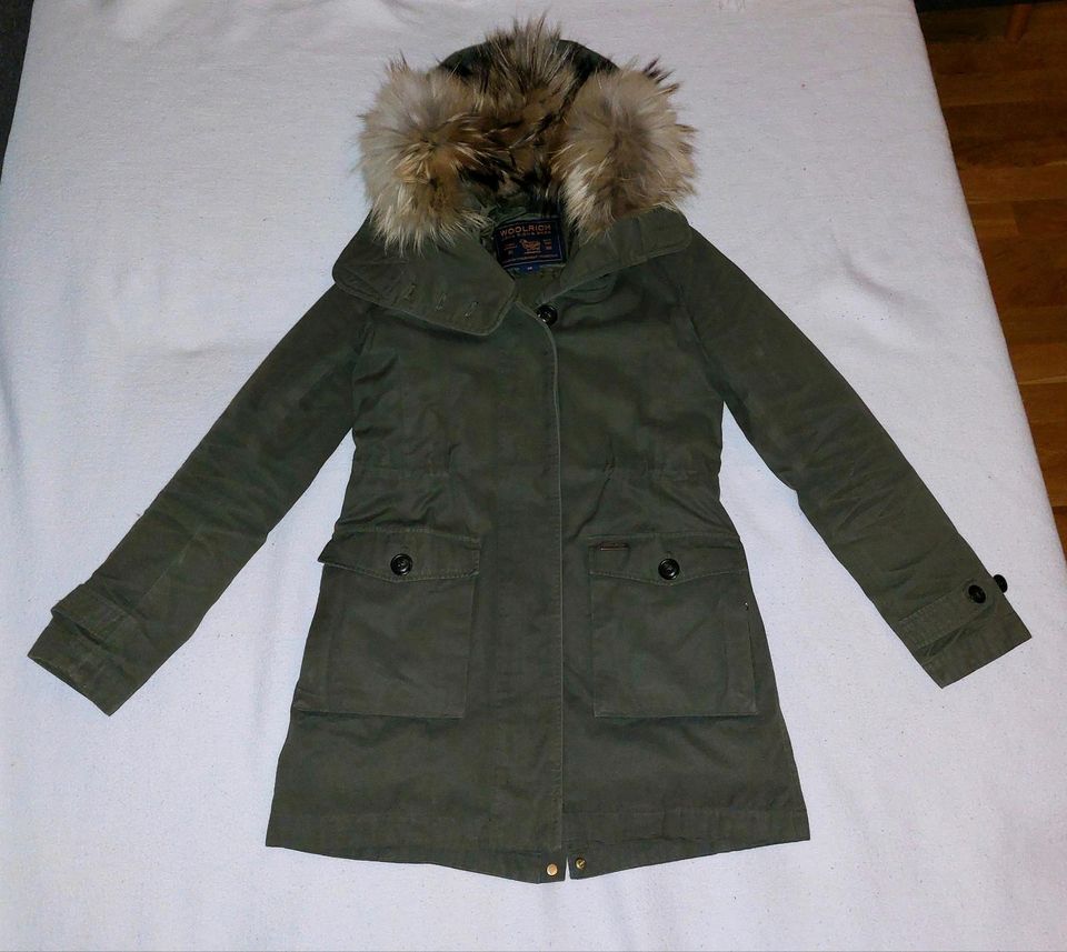 Woolrich W'S Scarlett Eskimo 2 in 1 Parka XS 32 34 oliv / khaki in Mandelbachtal