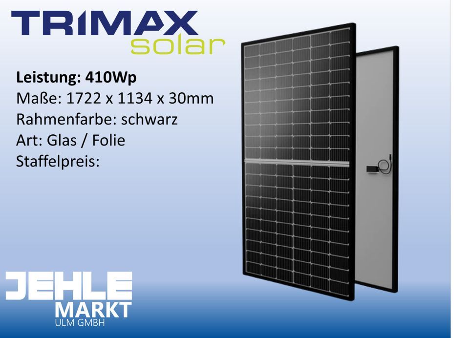 PV Solar Modul 410Wp black frame in Aalen