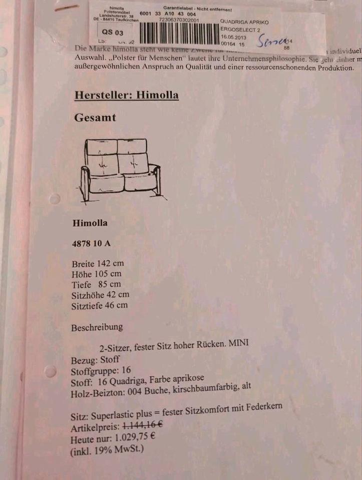 Himolla Couch Wohnzimmer Ergo select besonders rückengerecht! in Meißen