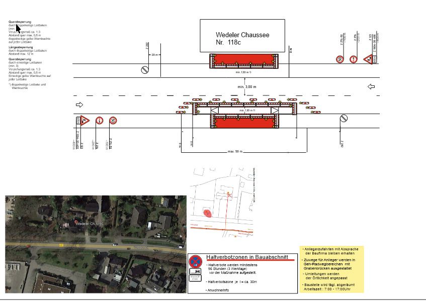 Verkehrszeichenplan-Schilderplan / RSA21 in Gladbeck