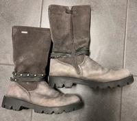 Graue Gabor Tex Lederstiefel Gr.37 Bikerstyle chunky Niedersachsen - Barendorf Vorschau