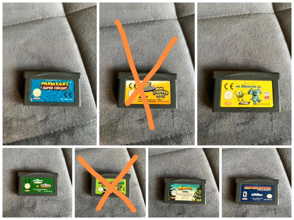 Gameboy Advance Spiele Sammlung in Gundelfingen