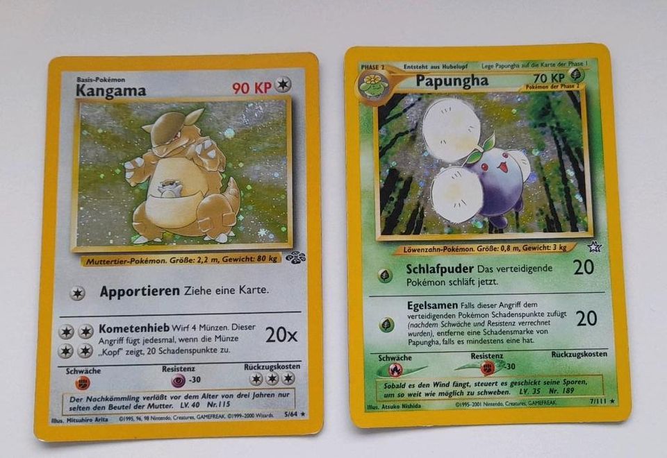 Pokémon Holo Nidoking Mauzi Machomei Papungha Kangama in Traitsching