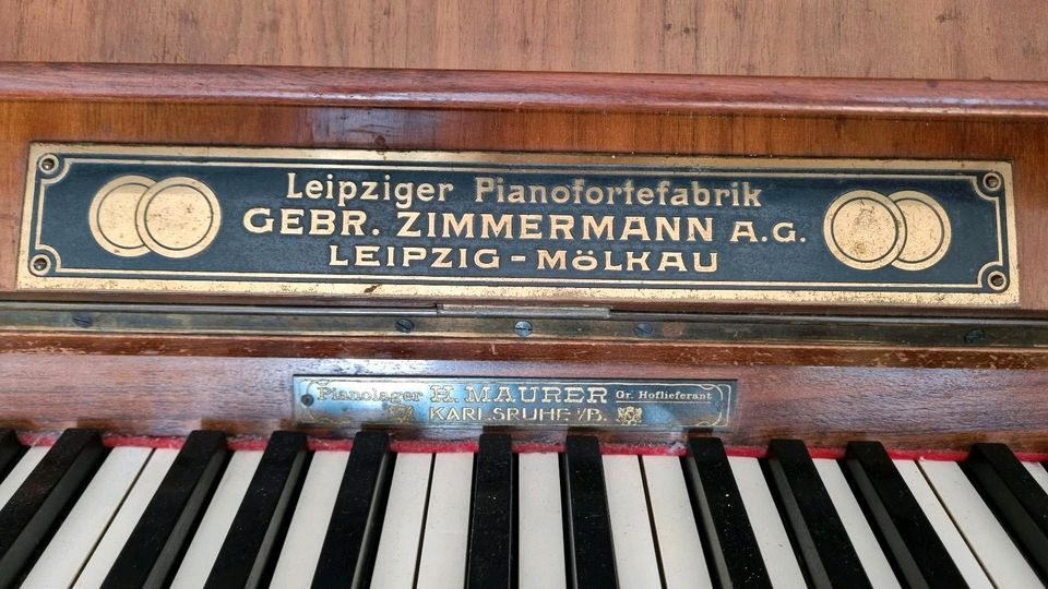 Antikes Klavier von Zimmermann- Rarität für Liebhaber Bj. ~1886 in Freiburg im Breisgau