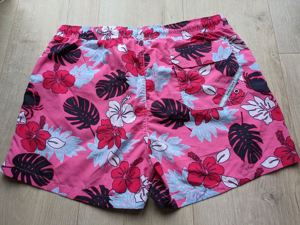 ❤️‍HAVACOA  Badeshorts, Pink/Blüten/Blätter, Größe L❤️‍ in Kolbermoor