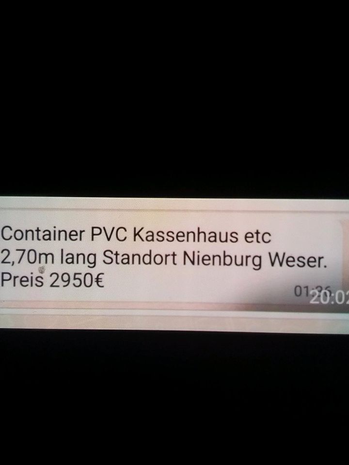 Container PVC Kassenhaus und Event in Petershagen