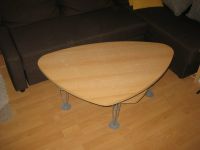 Couch-Tisch buche hell Design oval 3 Metall-Füße+Zwischenablage Parchim - Landkreis - Parchim Vorschau