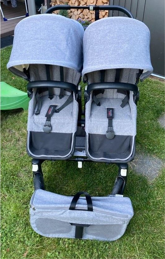 Bugaboo Donkey 2 grey melange mit Babywanne in Neubiberg