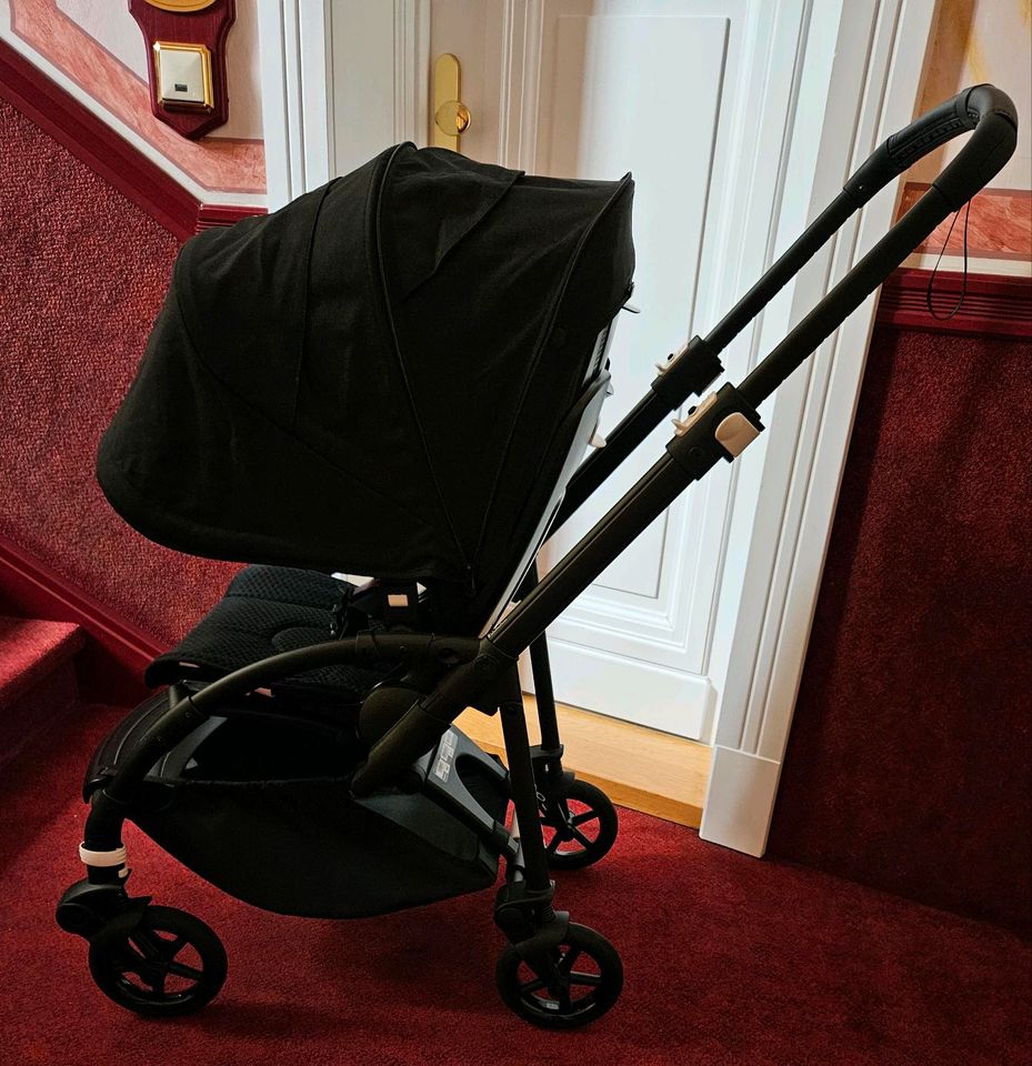 Bugaboo Bee 6 all black schwarz complete Kinderwagen Karre Bee⁶ in Bentzin