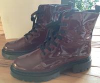 Damen-Schnürstiefeletten bordeauxrot Hessen - Lich Vorschau