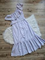 Maxikleid Kleid off shoulder lila-weiß Streifen Gr. M NEU! Sachsen - Görlitz Vorschau
