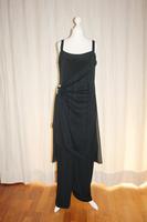 Schwarzer einseitig drapierter Palazzo-Jumpsuit/ Overall Größe 42 Bayern - Mering Vorschau