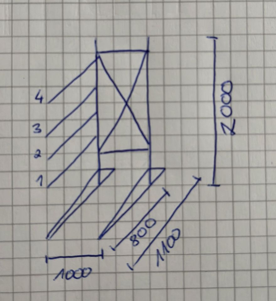 Kragarmregal von SSI Schäfer 800x2.000[mm] 4 Lagerebenen in Herdorf