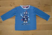 ✮WIE NEU✮ Langarm Shirt Gr. 80, Roboter, blau 1. Hand Baden-Württemberg - Ettlingen Vorschau