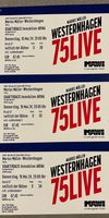 3x Westernhagen 75live Konzert - super Plätze, sehr günstig Bayern - Fürth Vorschau