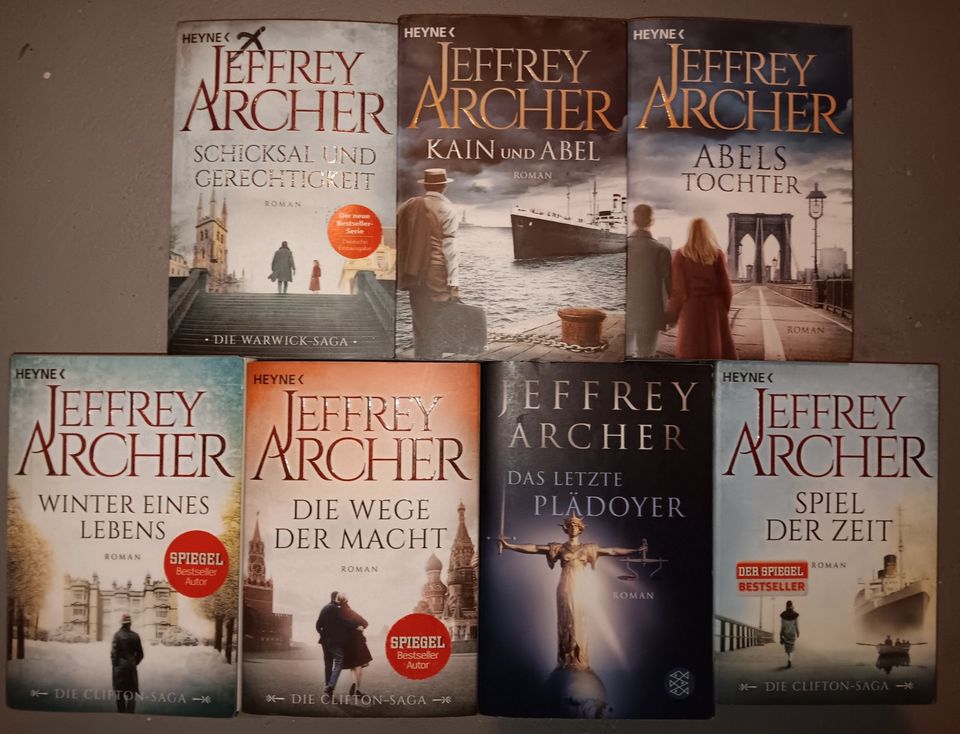 7 Bücher, Jeffrey Archer, Winter eines Lebens, Schicksal und in Lohfelden