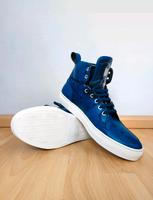 Michalsky MCM Gr.42 Designer Schuhe blau Leder Sneaker High Top Bayern - Augsburg Vorschau