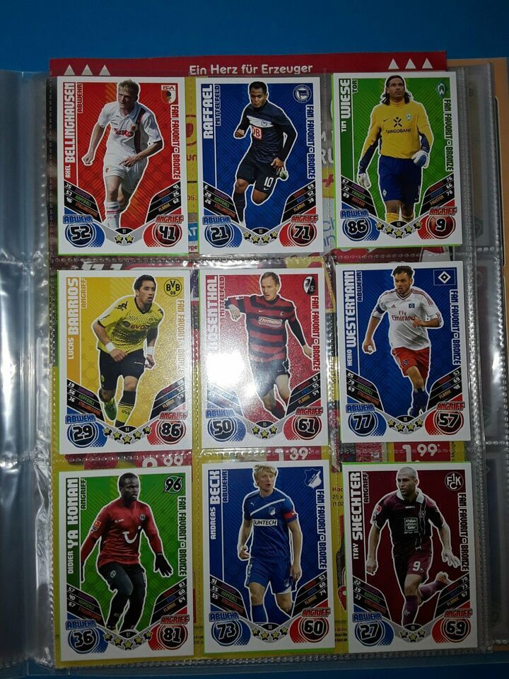 Match attax extra 11/12 Fan Favorit 55 bis 108 in Großheide