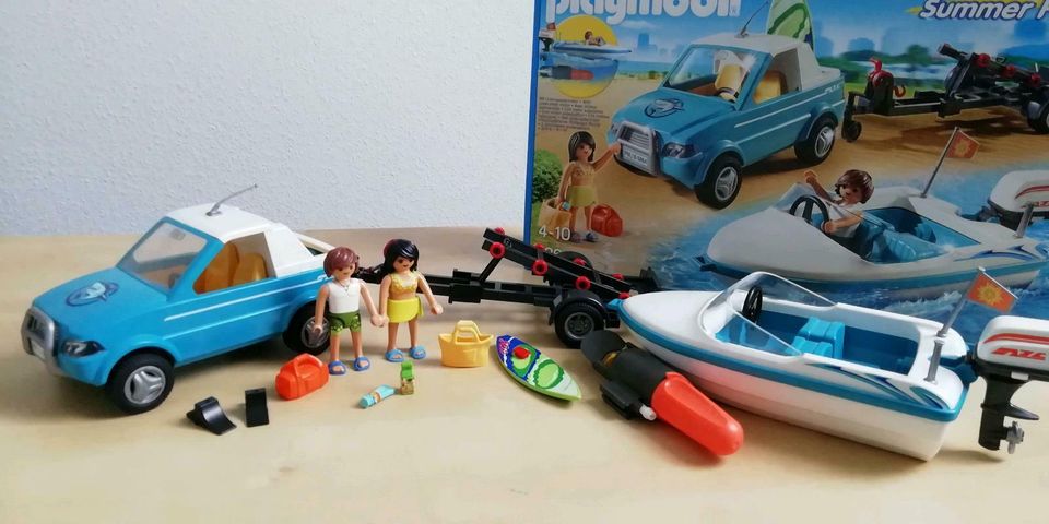 Playmobil 6864 Surfer Pickup mit Speedboot, Motorboot mit Auto in Berkenthin