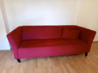 Couch aus rotem Stoff in sehr gutem Zustand Hessen - Darmstadt Vorschau