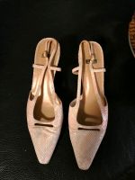 STUART WEITZMAN Sling-Pumps Creme -Rosé-Python Bayern - Karlsfeld Vorschau