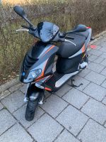 Piaggo NRG 50er Roller, schwarz/orange, Motorroller, Moped München - Sendling Vorschau