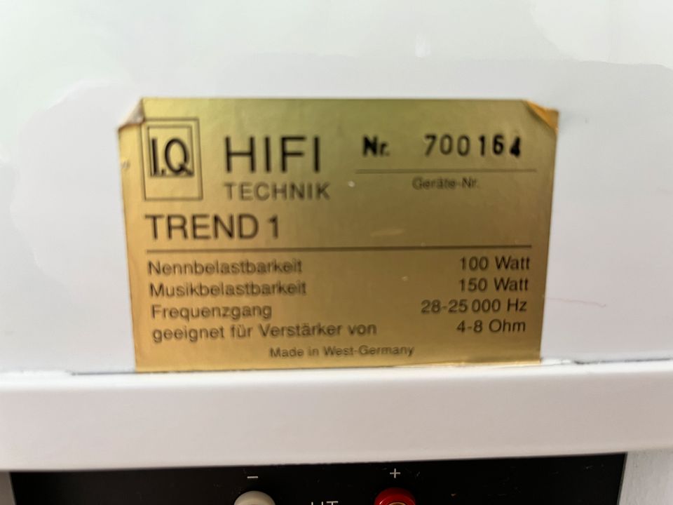IQ Trend 1 HiFi Lautsprecher High End Rarität in Hagen