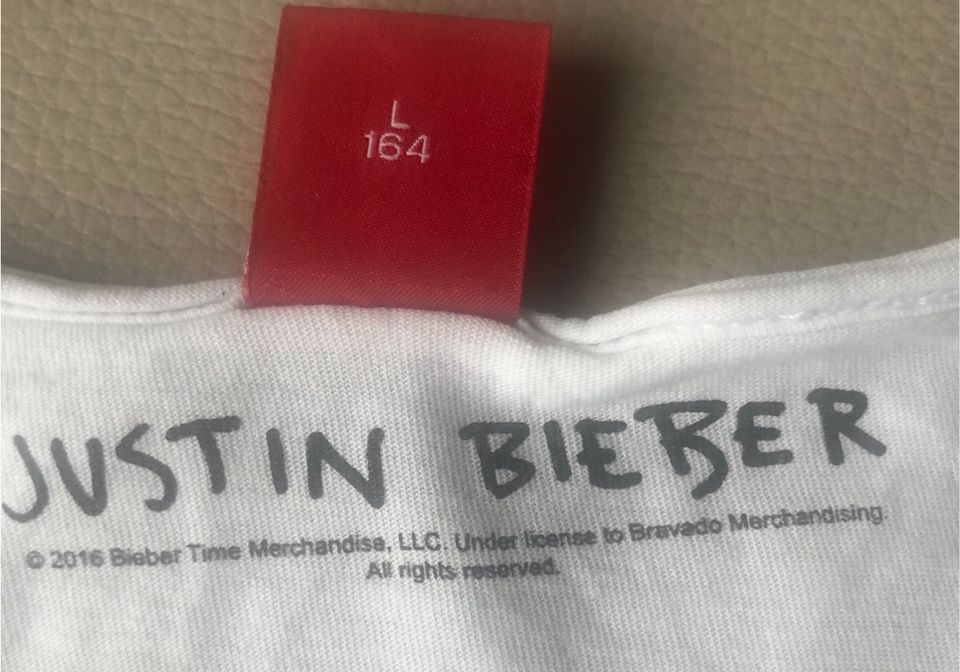 s.Oliver Mädchen T-Shirt Justin Bieber Gr. 164 •NEU• in Wallhausen